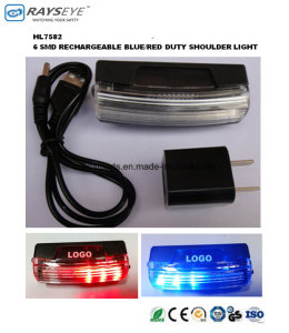 Rechargeable Duty Shoulder Light Safety Light Security Duty Lith